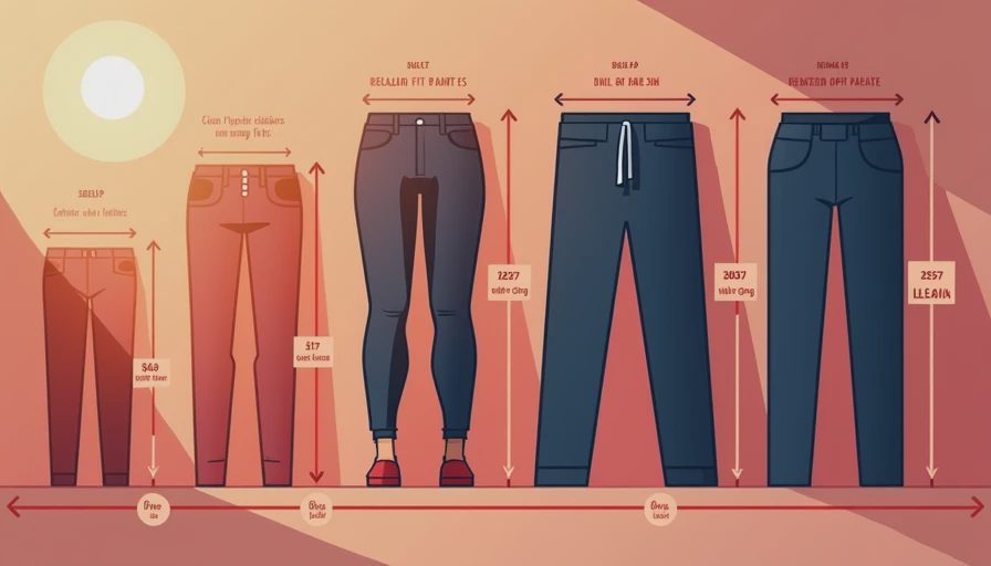 Visual context for men's pants fit guide