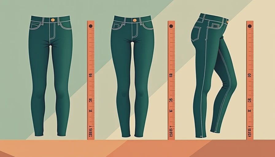 Visual context for jeans men's fit guide