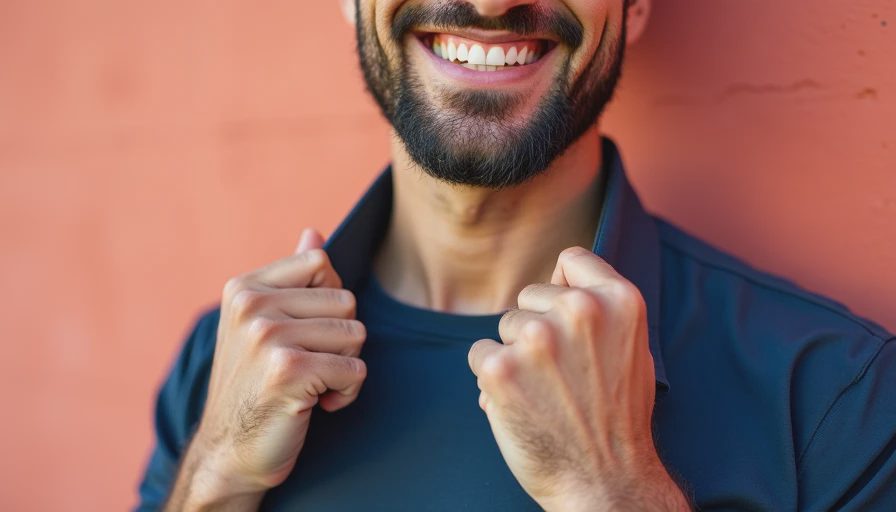 Visual context for men's t shirt fit guide