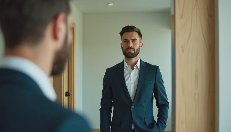Visual context for men's basic wardrobe essentials