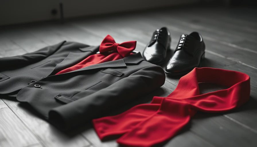 Visual context for men's theater costume style