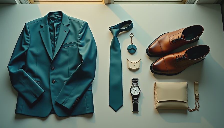 Visual context for men's clothing character signal