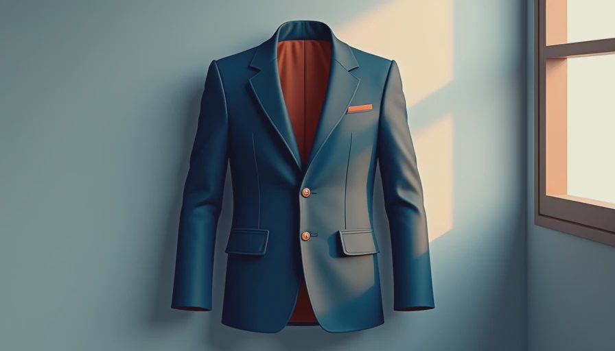 Visual context for backstage rail men's style