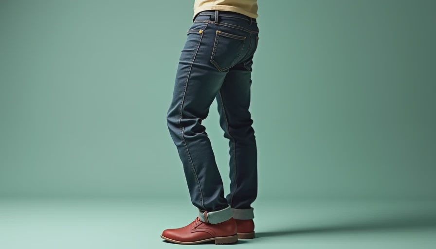Visual context for levi's men's 501 original selvedge rinse jeans