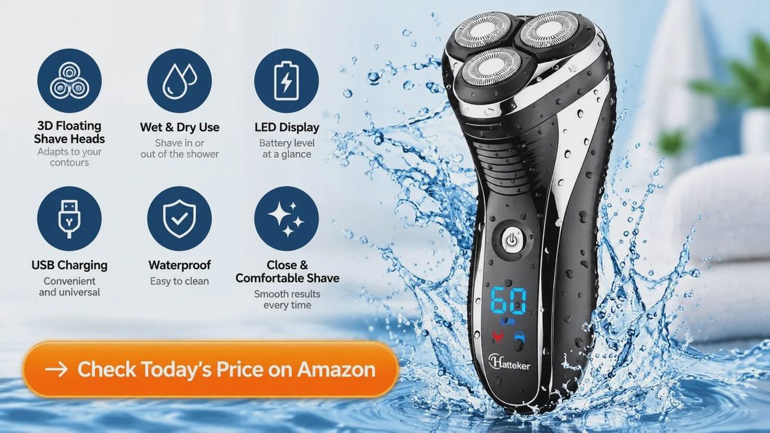 → Check Today's Price on Amazon The Hatteker Electric Shaver is that purchase for your face.