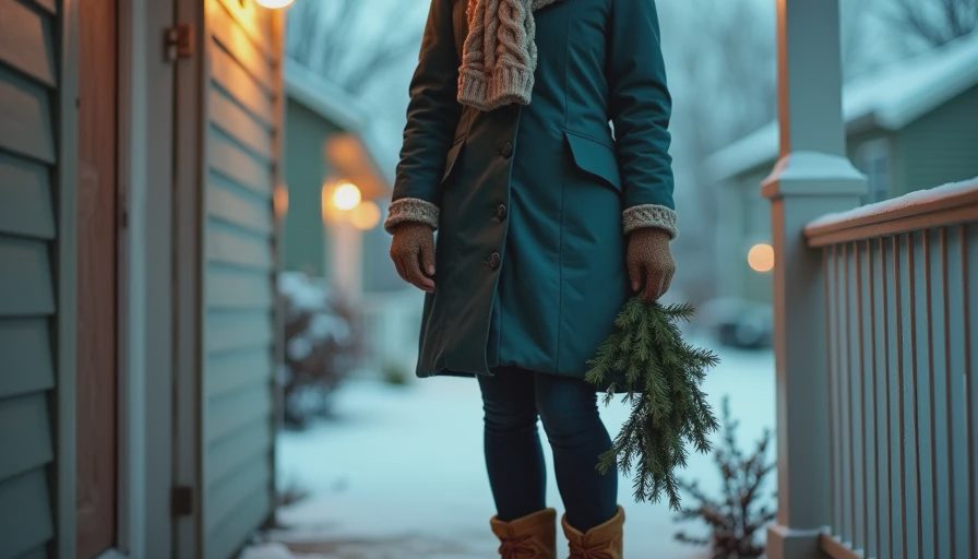Visual context for male winter wear