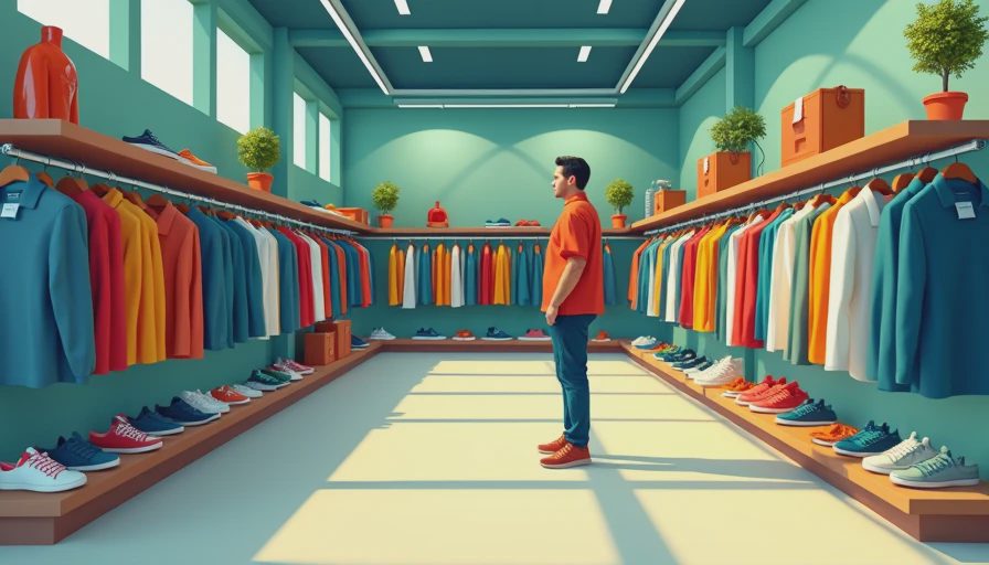 Visual context for mens casual wear styles