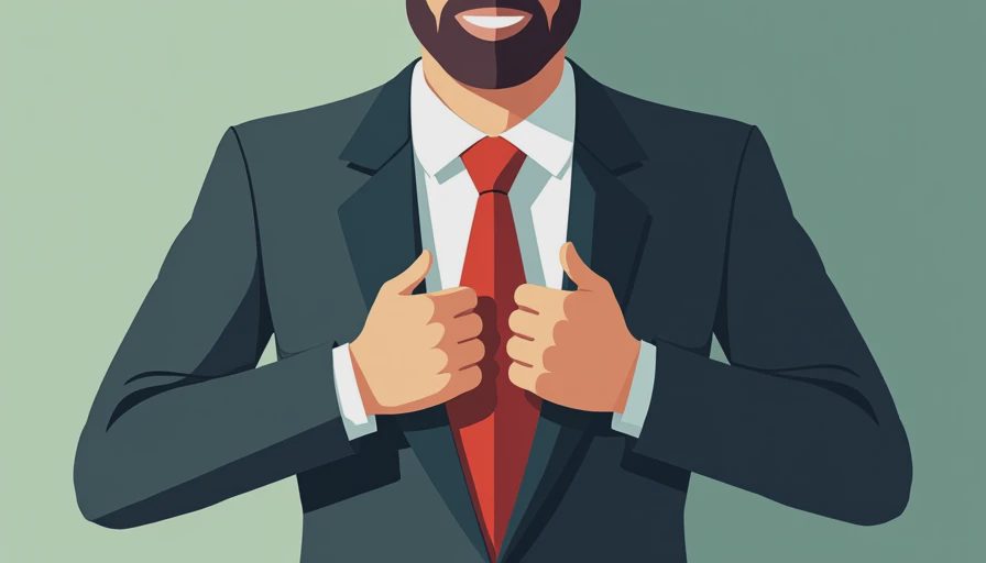 Visual context for formal corporate attire